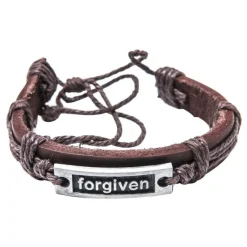 Praisent Læder armbånd – “Forgiven”* Studentergaver|Gave-ideer