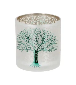 Gilde Livets træ, Glas hurricane, 8 cm* Konfirmationshilsner|Kirker Og Foreninger