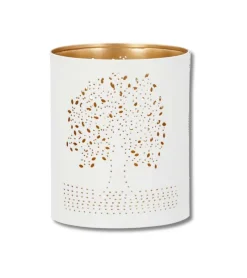 Gilde Livets træ Hurricane, Hvid, 10 cm* Lys|Bolig