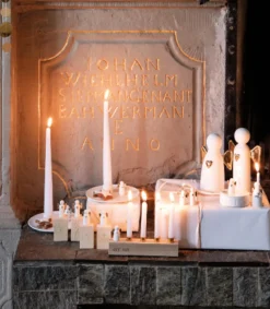 Ru00e4der Design Stories Lysestage med engel, Sølv* Julepynt|Jul