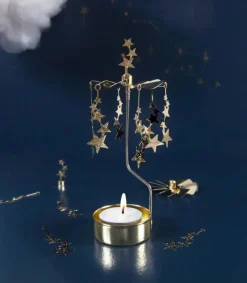 Pluto Lysspil med Stjerner, guld* Julepynt|Jul