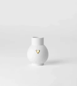 Ru00e4der Design Stories Mini-Kuglevase Guld Hjerte, 9 cm* Mors Dag|Gave-ideer