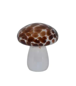 La Vida Mushroom glaslampe LED, Cognac, Stor* Lys|Bolig