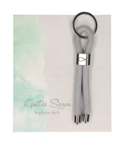 BUBE Nøglering med Snor og fisk* Konfirmationshilsner|Kirker Og Foreninger