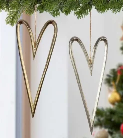 Gilde Ophæng, Guld hjerte, 24 cm* Juleophæng|Jul