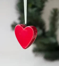 Pluto Ophæng, Rødt hjerte i porcelæn* Juleophæng|Jul