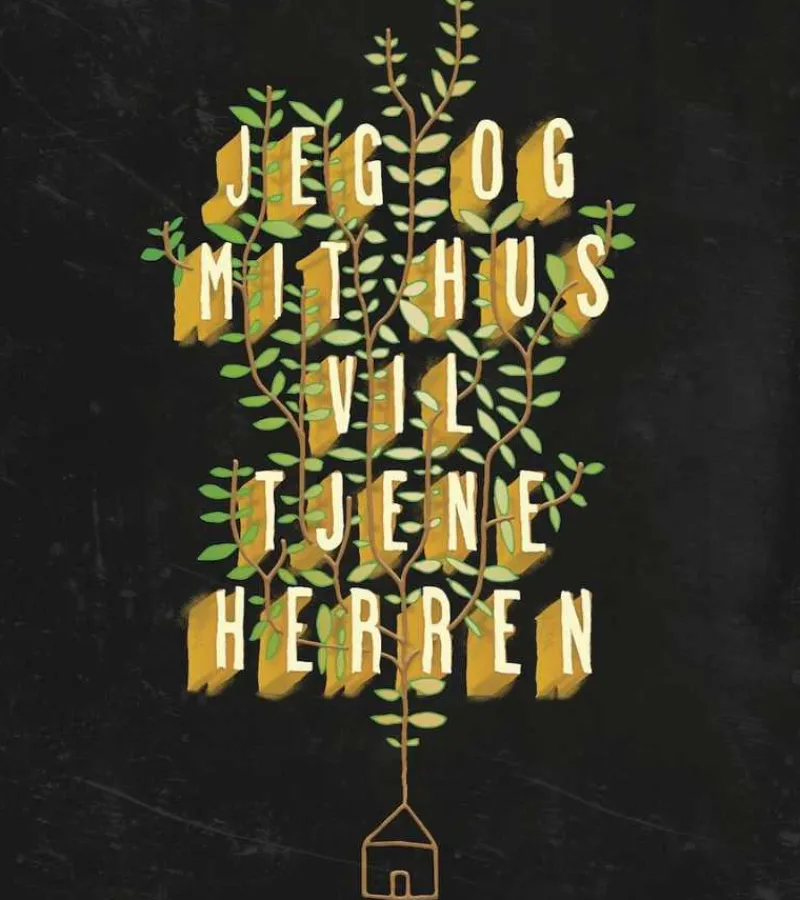 BUO Plakat: Jeg og mit hus vil tjene Herren* Bøger Om Tro|Gave-ideer