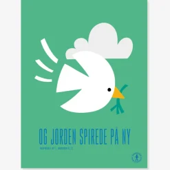 Josephine Blay Plakat: OG JORDEN SPIREDE PÅ NY af*Børn Barnedåb|Gave-ideer