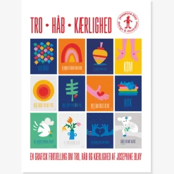 Josephine Blay Plakat: TRO HÅB KÆRLIGHED 30 x 40 cm*Børn Papirvarer|Plakater Til Børn