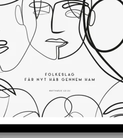 MeAndMyHouse Poster: Folkeslag får nyt håb gennem ham, A3* Papirvarer|Plakater