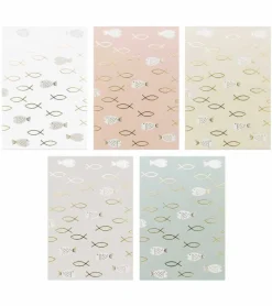 Rico Design Postkort-hæfte ICHTHYS fisk, 3×5 farver* Kort|Papirvarer