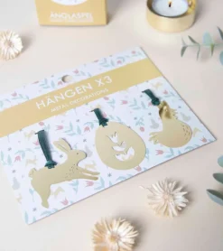 Pluto Påskeophæng i guld, 3 pk* Påske|Højtider