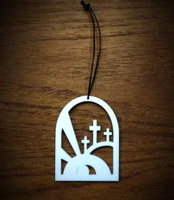 OnlyByGrace Påskeophæng, Opstandelsesen, Hvid* Påske|Højtider