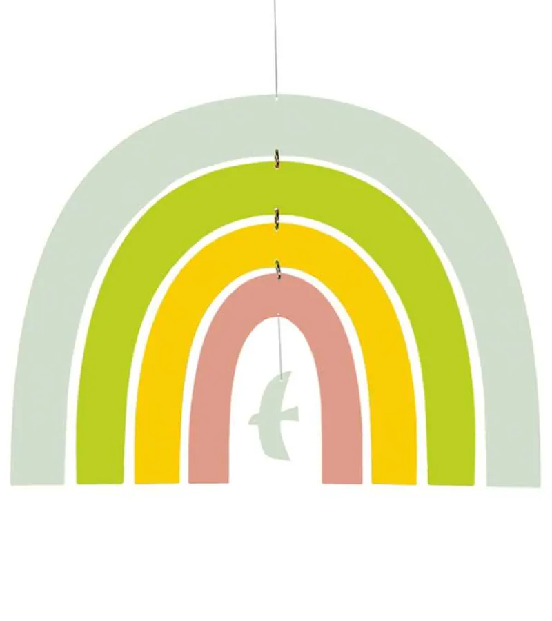 Ru00e4der Design Stories Regnbue uro med fredsdue, Blå*Børn Barnedåb|Gave-ideer