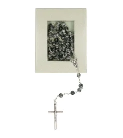 BUBE Rosenkrans med grå marmorperler* Halskæder|Smykker