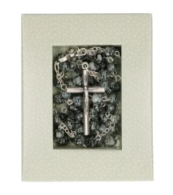 BUBE Rosenkrans med grå marmorperler* Halskæder|Smykker