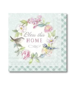 Praisent Servietter – “Bless this home”* Servietter Og Pynt|Papirvarer
