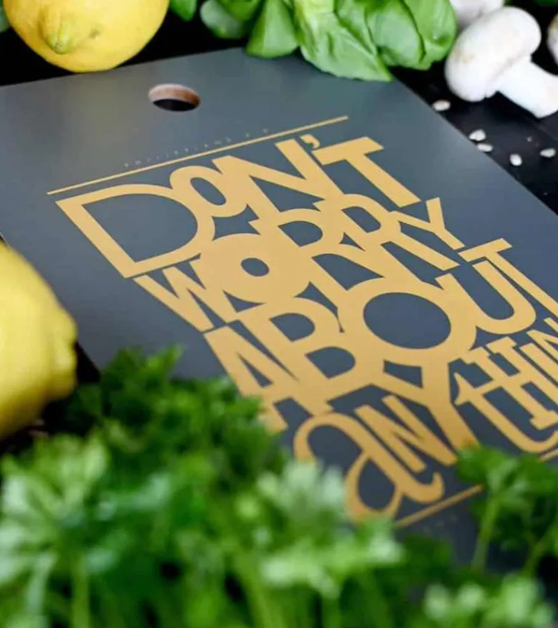 MeAndMyHouse Skærebræt: Don’t worry about anything* Gave-ideer|Bryllup