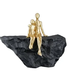 Gilde Skulptur: En mors kærlighed, Guld og sort* Gave-ideer|Mors Dag