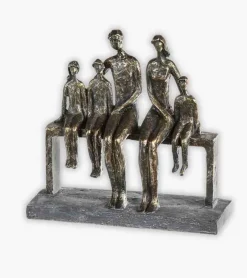 Gilde Skulptur: Familien har hjemstad i hjertet, metal, 26 cm* Gave-ideer|Mors Dag