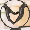 Gilde Skulptur: Hjerte hænder i metal, 23 cm* Gave-ideer|Bryllup