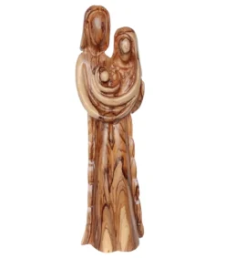 Bethlehem Star Olive Wood Skulptur: Julekrybbe i oliventræ, 40 cm* Krybbespil|Jul