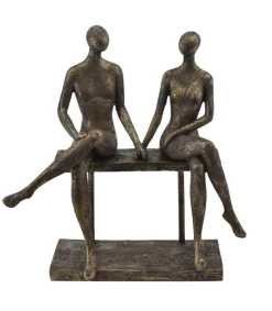 La Vida Skulptur Par på bænk* Gave-ideer|Bryllup