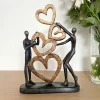 Gilde Skulptur: Vi bygger kærlighed, 4 hjerter, 31 cm* Gave-ideer|Bryllup