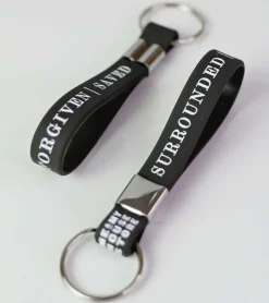 MeAndMyHouse Sort nøglering: Surrounded, Forgiven, Saved* Små Gaver|Accessories