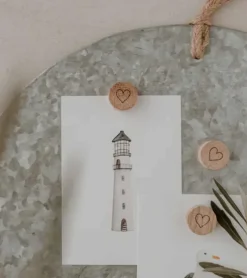 Eulenschnitt Træmagnet med hjerte, 3 pak* Små Gaver|Køkken