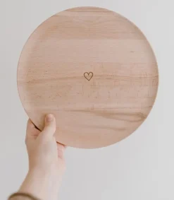 Eulenschnitt Undertallerken i bøg med hjerte* Gave-ideer|Bryllup