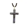 Maria Laach Vedhæng, Kors i sodalit-sten, med snor* Halskæder|Smykker