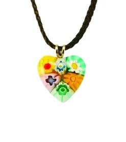 Maria Laach Vedhæng med hjerte af Murano-glas* Halskæder|Smykker