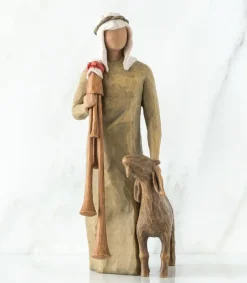 WillowTree Willow Tree, Shepherd w/bagpipe Zampognaro* Krybbespil|Jul